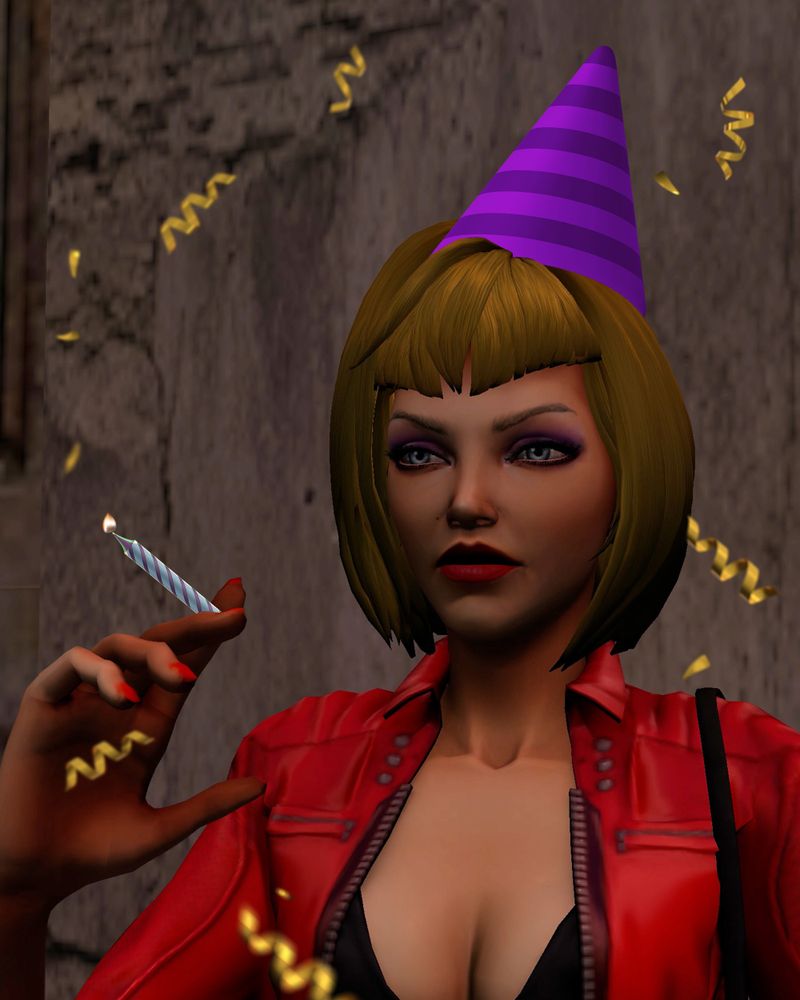 Image celebrating the birthday of Janice from Tomb Raider: The Angel of Darkness.