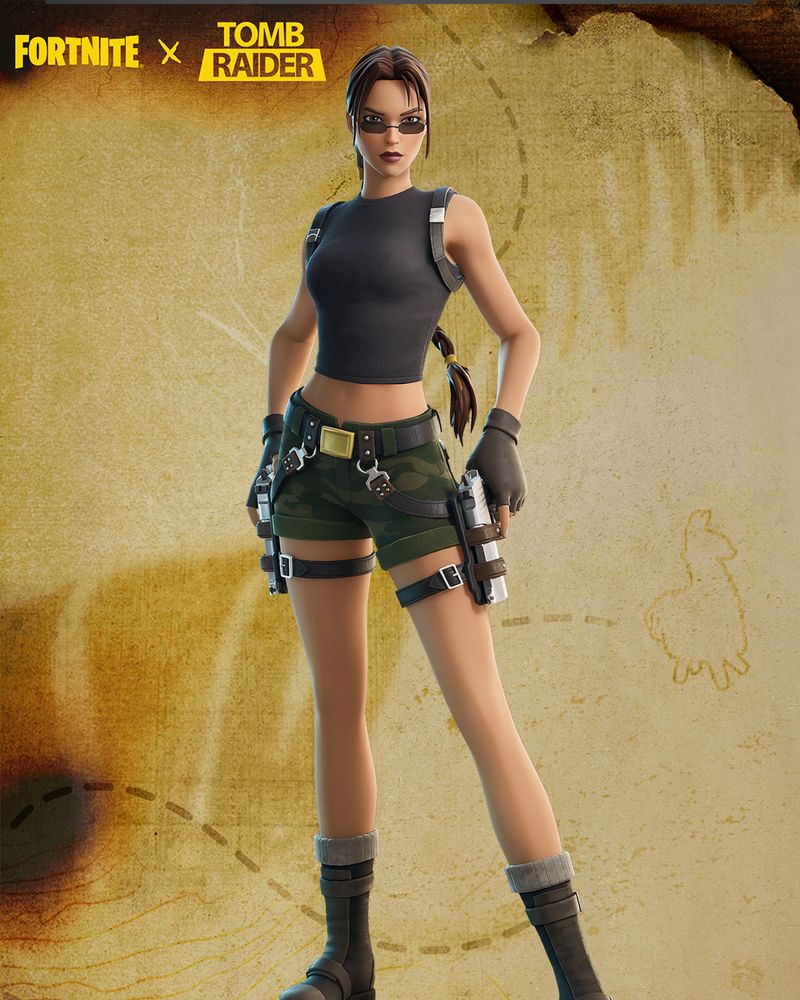 Image of Lara Croft for Fortnite.