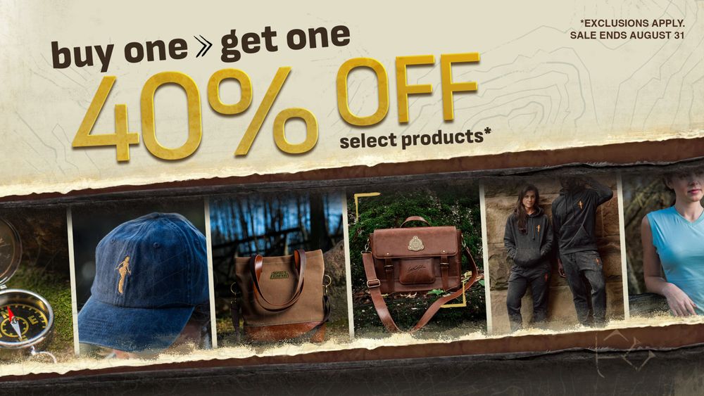 Buy one, get one 40% off sale at Tomb Raider Gear.