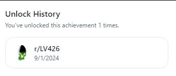 This is the first time this has happened, and it happened in r/LV426