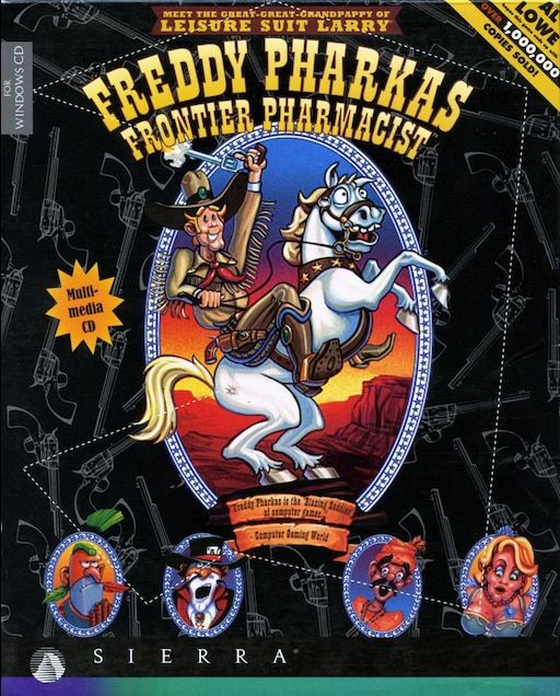 Cover von Freddy Pharkas - Frontier Pharamacist, einem alten aber geilen point-and-click-Adventure von Sierra