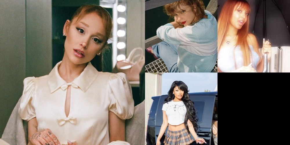 Ariana Grande Taylor Swift Megan Thee Stallion PinkPantheress Rihanna