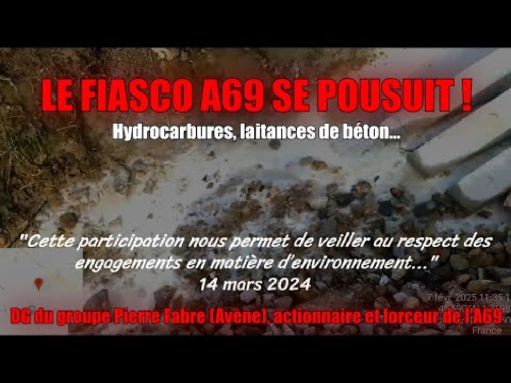 A69 - RIEN N’EST TROP SALE POUR L' "AUTOROUTE AVÈNE" ! 🤢