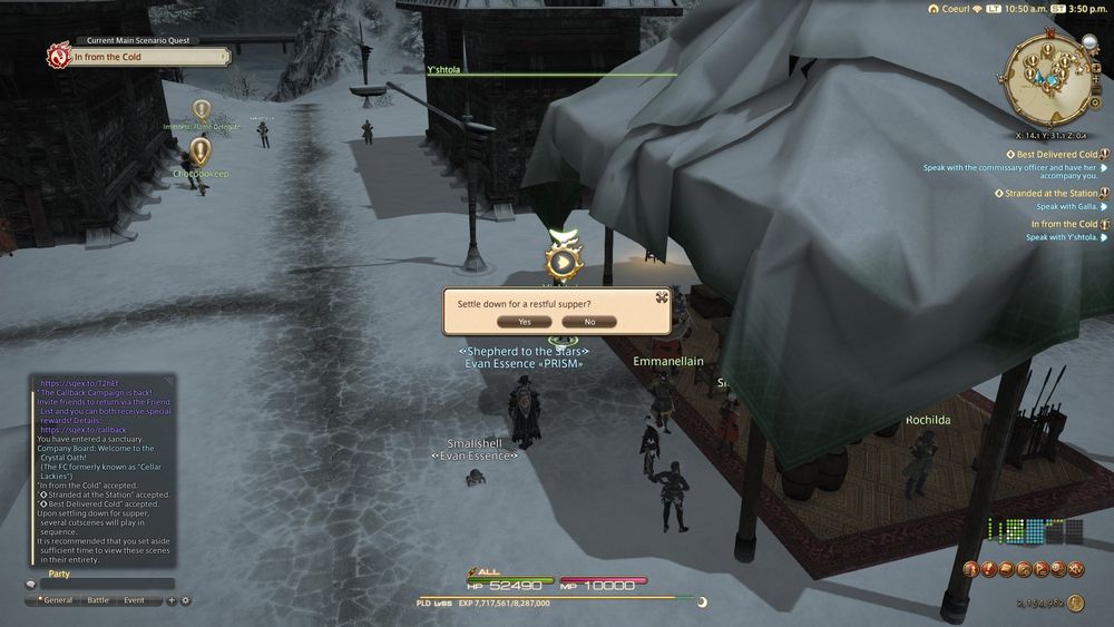 The original screenshot from ffxiv, unlocked on Thanksgiving.