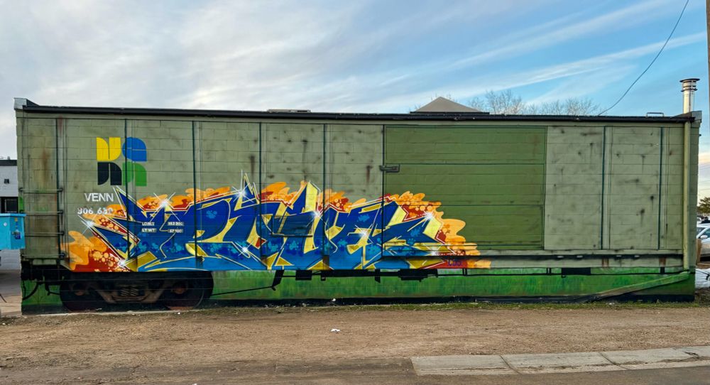 Train-side graffiti