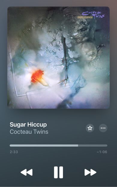 Album art for the Cocteau Twins song Sugar Hiccup