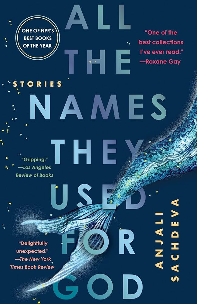 The cover is mostly blue, with the tail of a fish shown prominently (spoiler alert: it's a mermaid). 