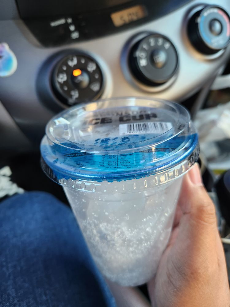 Ice cup to put tea in
