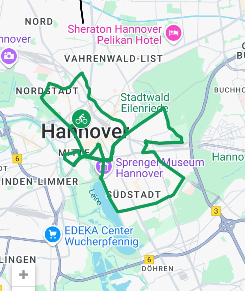 Streckenführung der Route am Freitag mit Start und Ende am Köagesmarkt