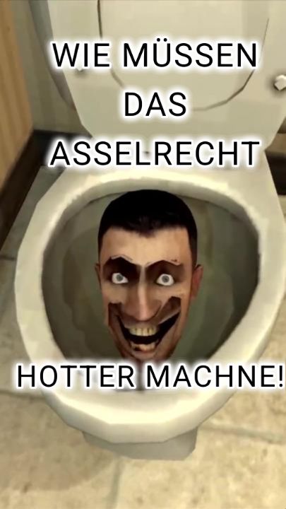 Skibidi Toilet Meme

Caption: Wir müssen das Asselrecht hotter machNE!!