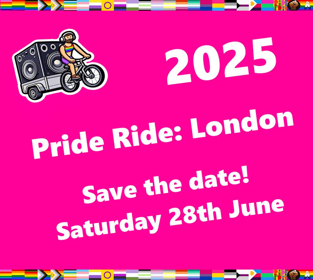 This year's Pride Ride will be held on Saturday 28th June.

More details to follow so please like & follow for updates!