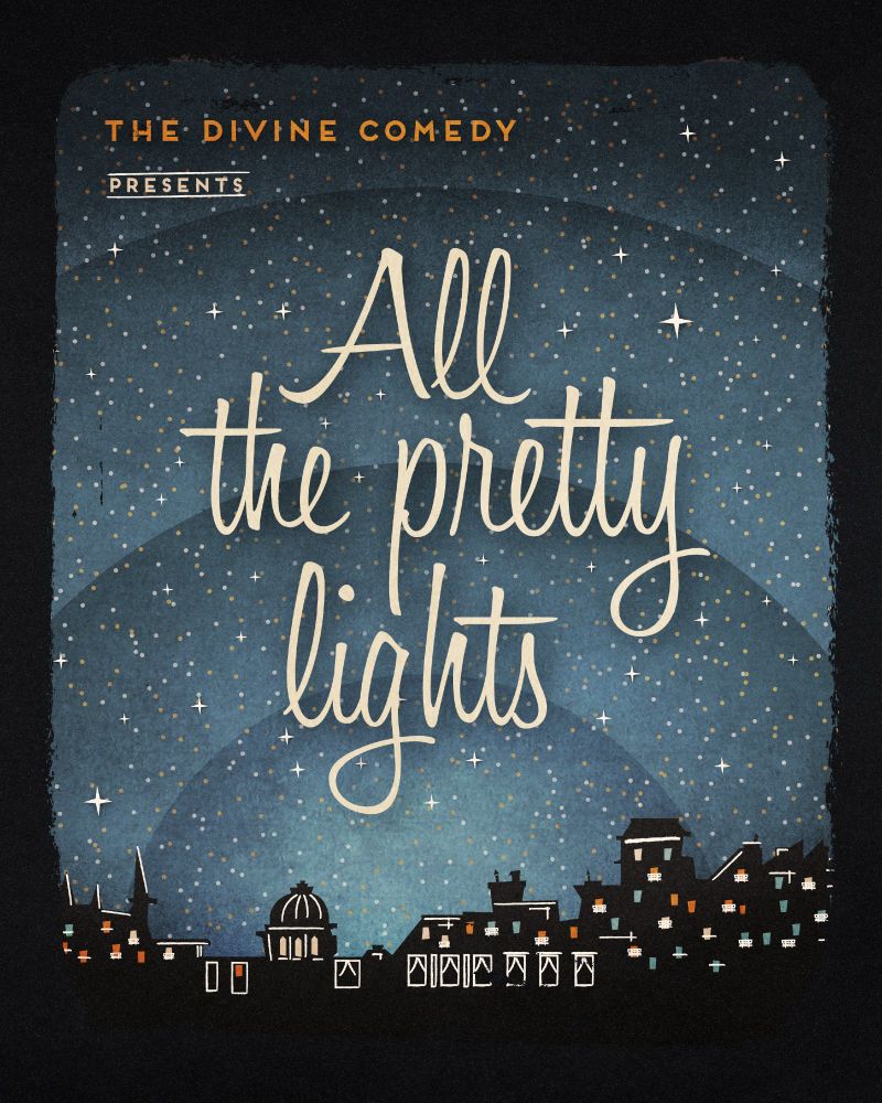 We are delighted to present our gloriously festive video for All the Pretty Lights, created by illustrator and long term Divine Comedy collaborator Mathieu Persan with animation by Maéva Pensivy. Links to watch the video and listen to the song are in our post.
Neil says: "Mathieu and Maéva’s video is a thing of beauty and wonder. We share a love of classic fifties graphics, and this seemed a great opportunity to fully inhabit that world.”
Mathieu explains the process: "We wrote the script to match as closely as possible the very moving lyrics and the emotion - sometimes bittersweet and tinged with nostalgia. Neil wanted a classic mid-century aesthetic, so I drew inspiration from the great illustrator Miroslav Šašek to recreate a childlike and joyful world. Maéva then created the animations, inspired by the wonderful Hanna-Barbera productions, to bring the images to life and give them a fresh character. The result: a colourful and cheerful little film that looks as though it came straight out of the 1950s."