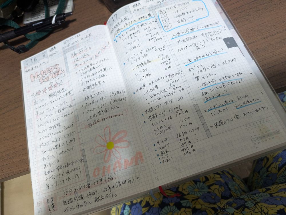 たっぷり書いた手帳2