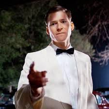 crispin glover as young george mcfly in back to the future, telling biff to “get your damn hands off her (lorraine)”