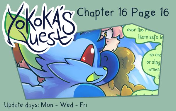 a preview for Yokoka's Quest chapter 16 Page 16. Yfa is looking out the train window and rambling