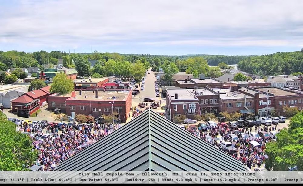 From webcam on top of city hall