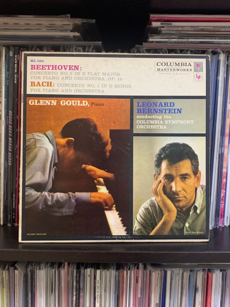 Glenn Gould and Leonard Bernstein vinyl