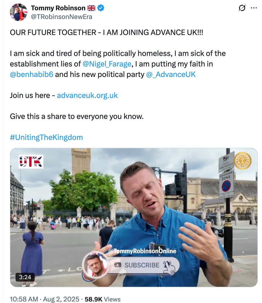 OUR FUTURE TOGETHER - I AM JOINING ADVANCE UK!!!

I am sick and tired of being politically homeless, I am sick of the establishment lies of 
@Nigel_Farage
, I am putting my faith in 
@benhabib6
 and his new political party 
@_AdvanceUK
 

Join us here - https://advanceuk.org.uk

Give this a share to everyone you know.

#UnitingTheKingdom