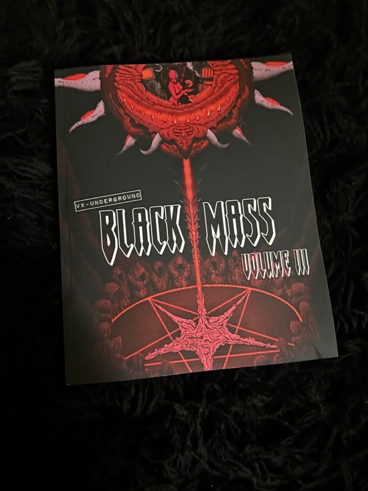 vx-underground Black Mass Volume III zine print edition, cover