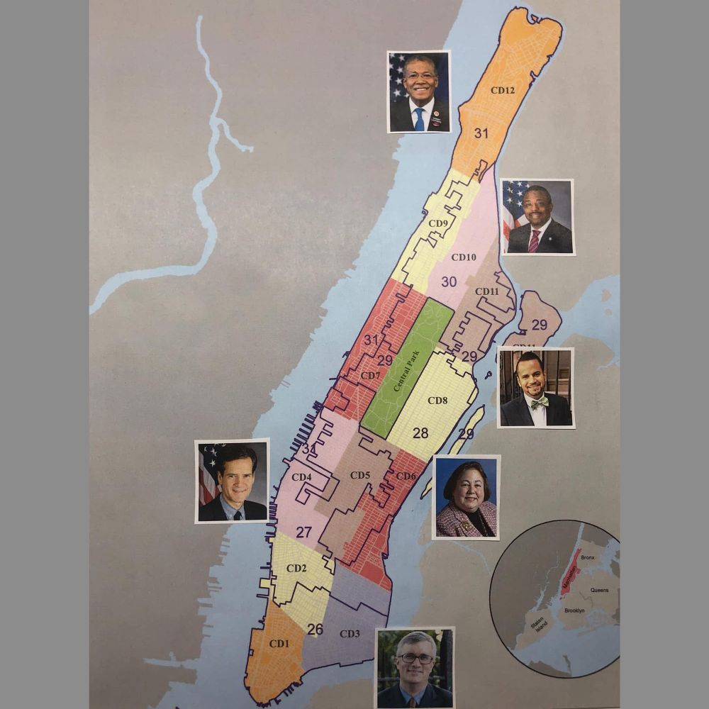 Map of senators