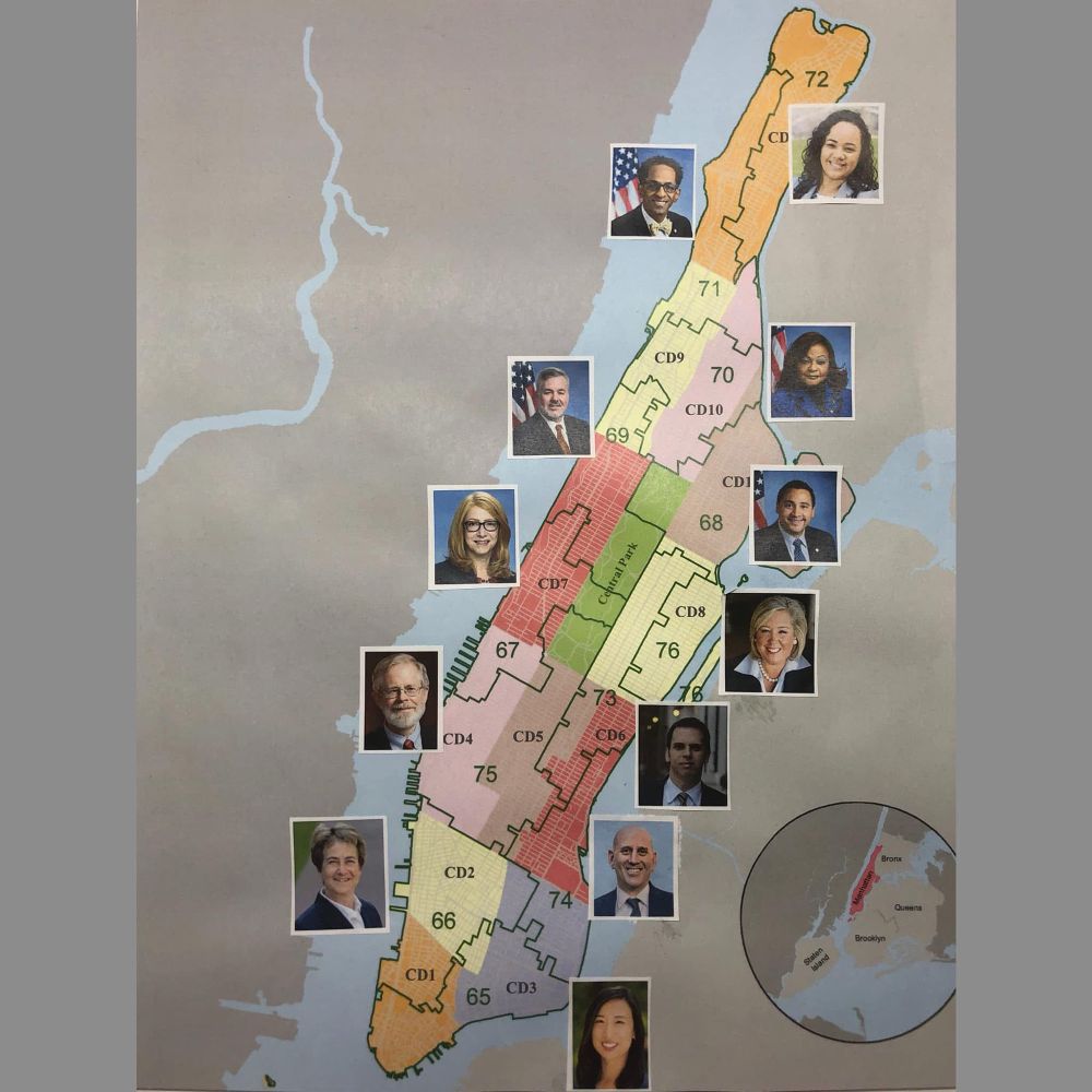 Map of assembly members

