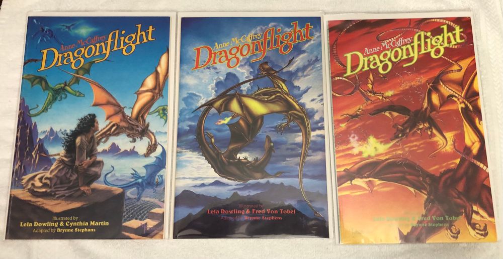 Photo of 3 Dragonflight (1991) comics/graphic novels 