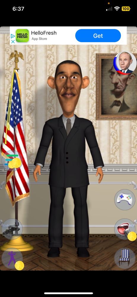 A screenshot of "Obama : 2018 - for iPad".