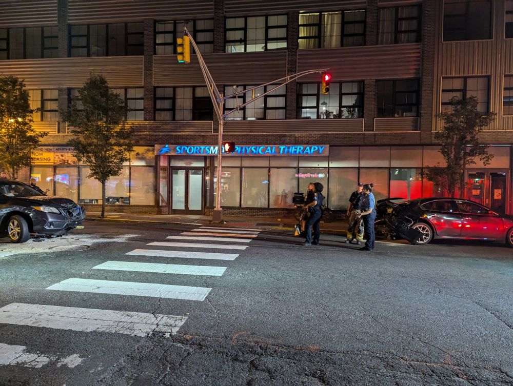 Car crash at Bergen Ave in Jersey Ave in July 2024