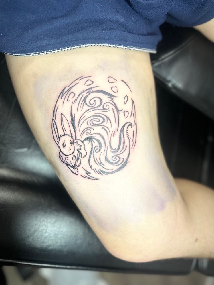 Tattoo of the Pokemon evee 