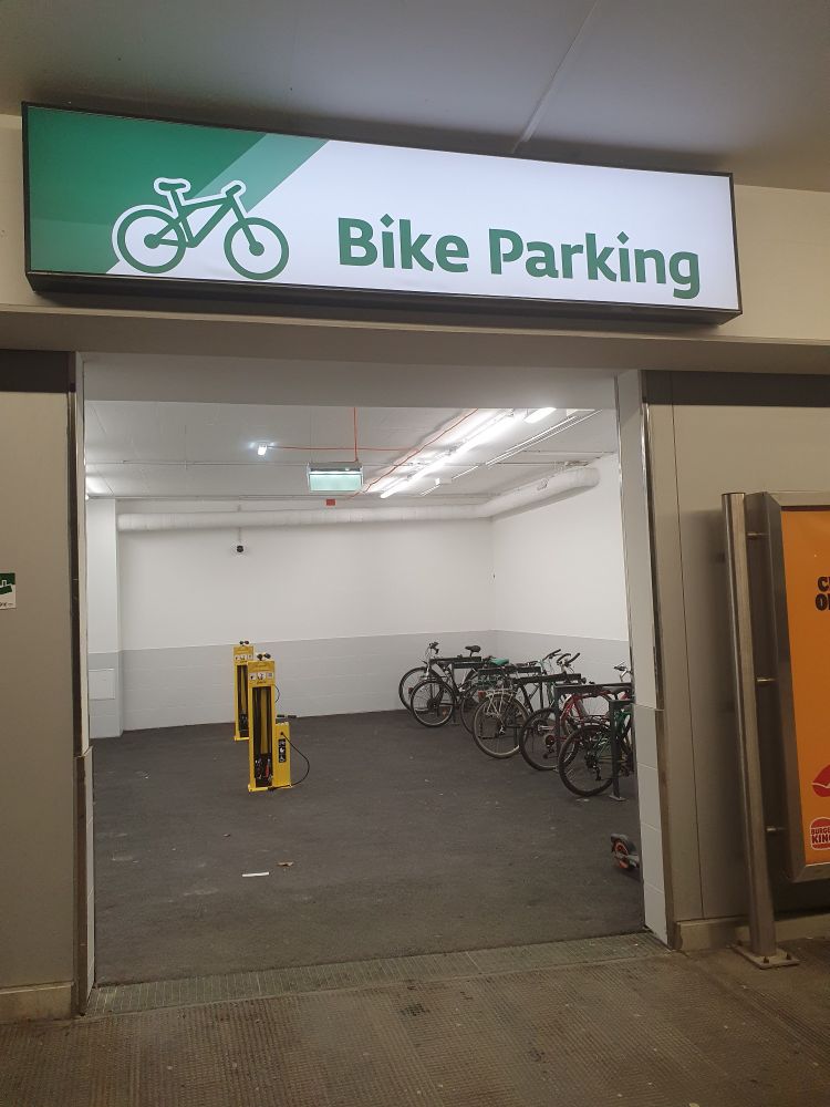 Bike parking at Vienna Airport