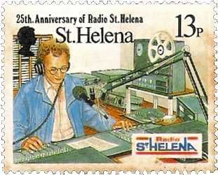 Postage Stamp featuring Radio St Helena