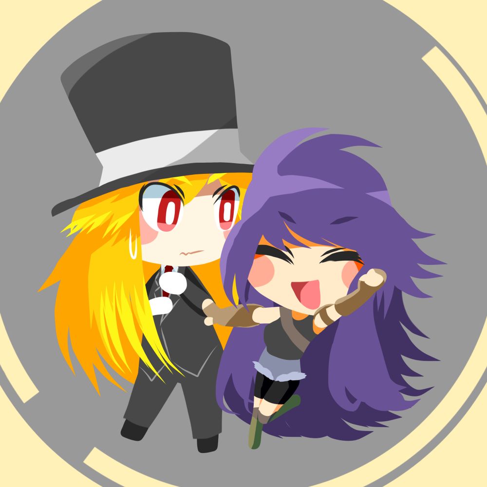 魔界塔士Sa・Gaの二次創作イラスト。かみさまと主人公(人間女)。