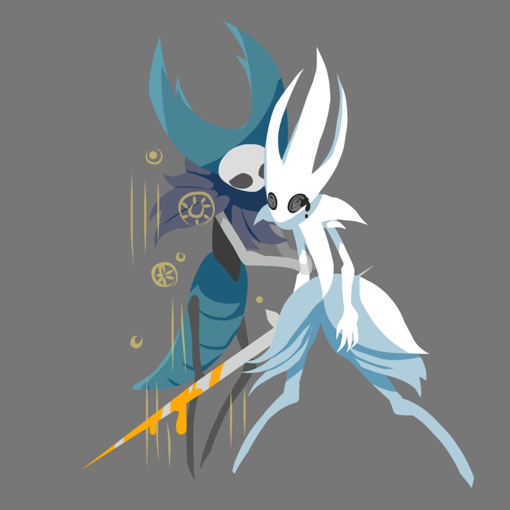 ホロウナイト二次創作絵。