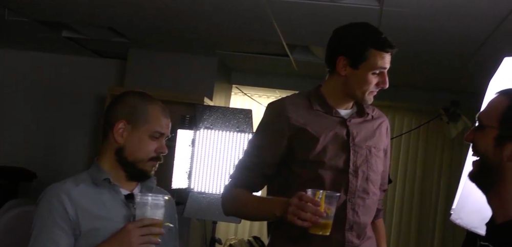 Dan and Will after drinking a yellow russian