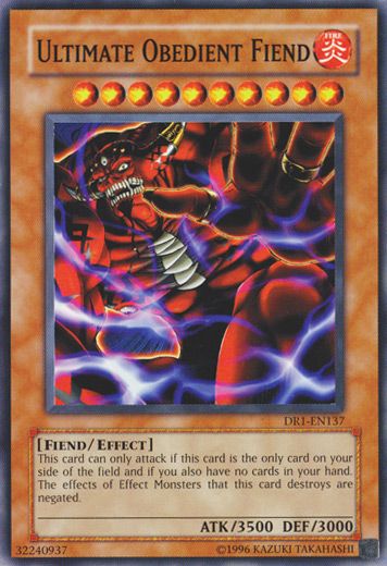 Image depicting the Yu-Gi-Oh! card "Ultimate Obedient Fiend"