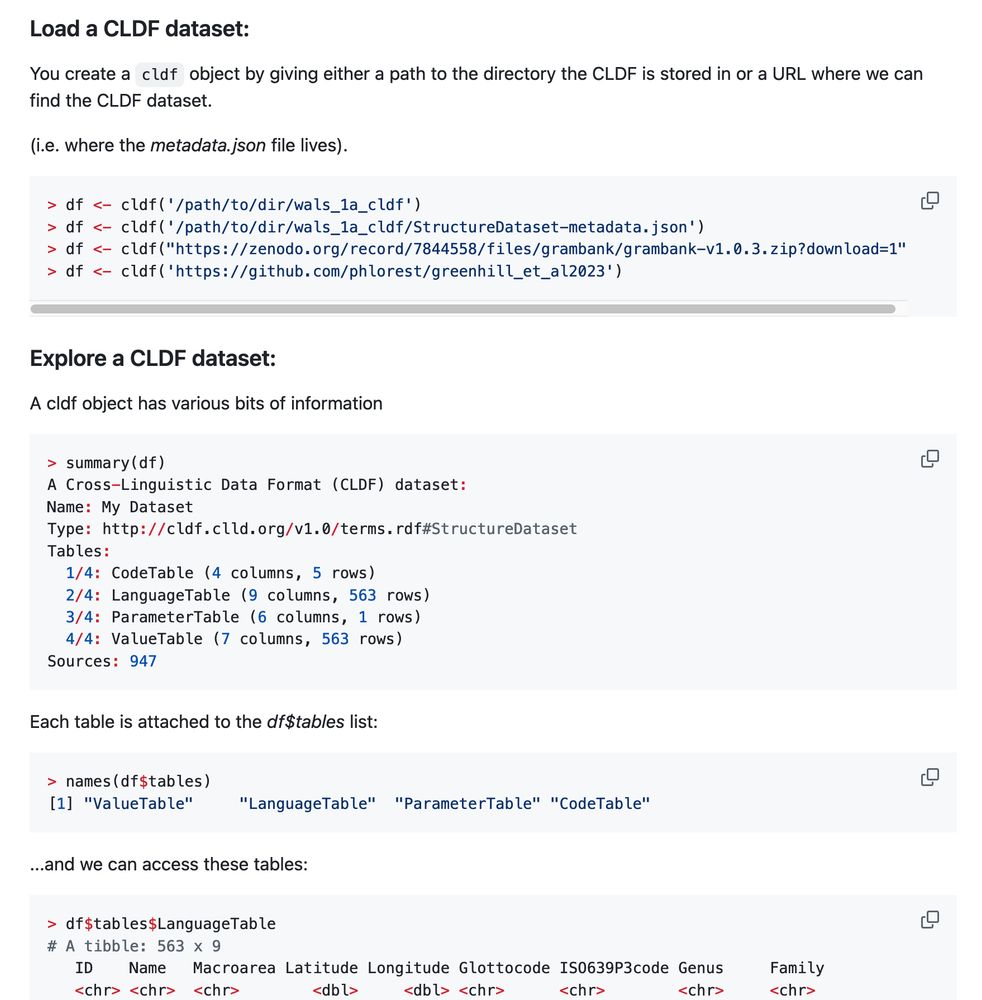 screen shot of https://github.com/SimonGreenhill/rcldf/blob/main/README.md