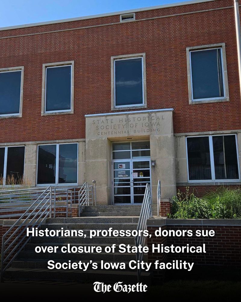 The State Historical Society announced it will close its Iowa City location in the Centennial Building, 402 Iowa Ave., Iowa City. The building will officially close on June 30, 2026. (Megan Woolard/The Gazette)