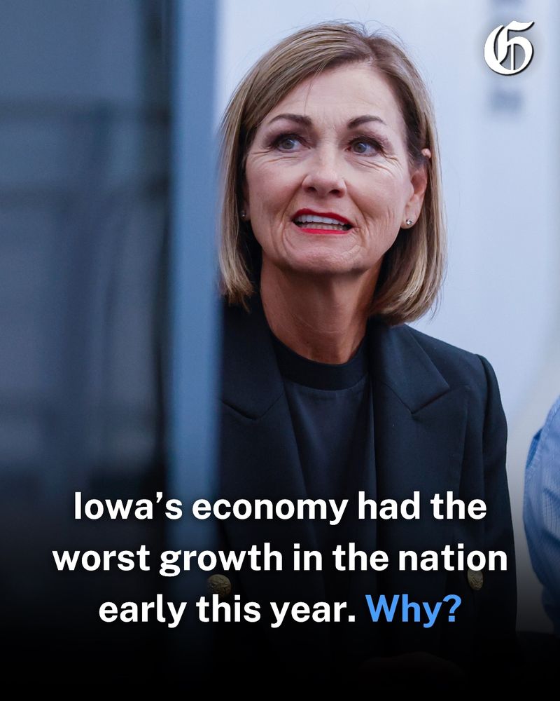 Iowa Gov. Kim Reynolds listens to Nordex Group's North American division CEO Manav Sharma speak during the grand reopening ceremony of the Nordex U.S. manufacturing facility, Iowa, on Tuesday, July 1, 2025. (Jim Slosiarek/The Gazette)