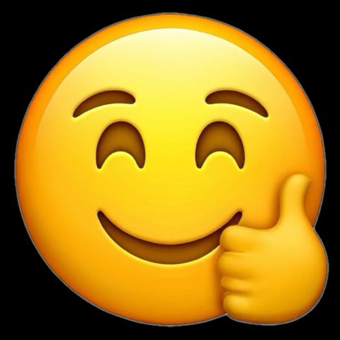 AI i smiley face giving big thumbs up