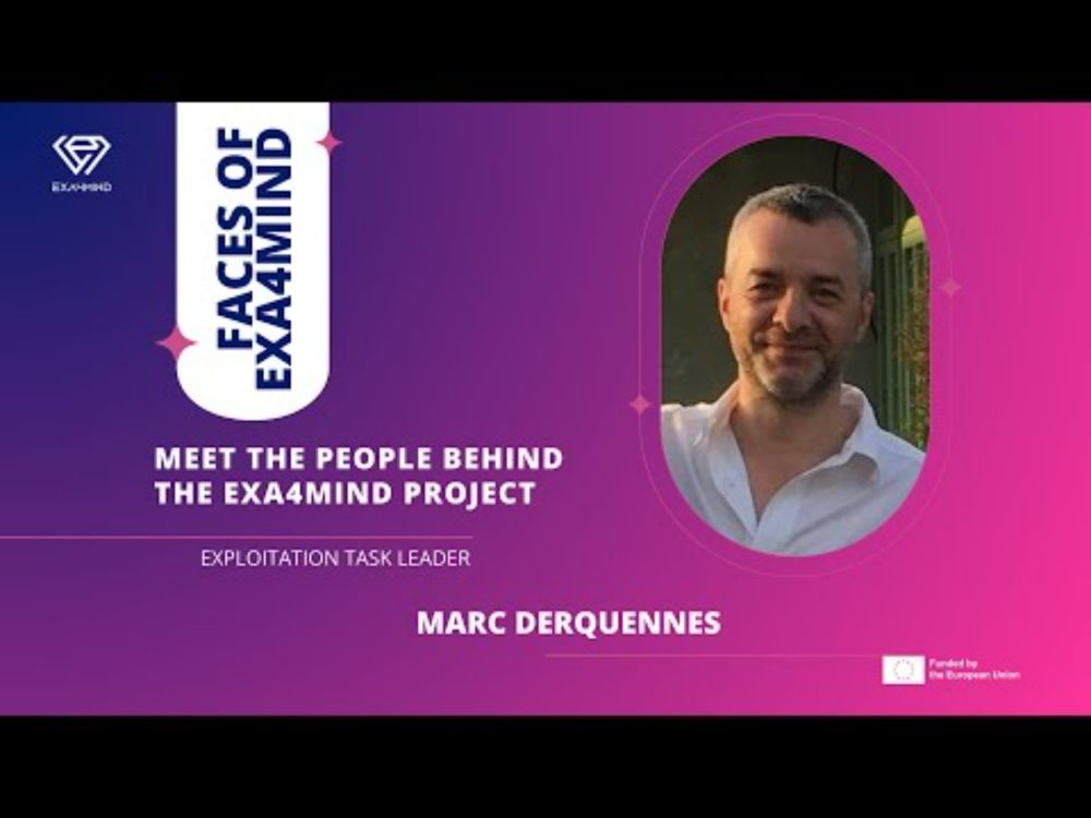 Faces of EXA4MIND | Marc Derquennes (Euraxent), exploitation task leader