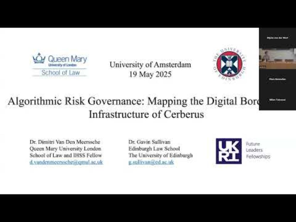 ACIL lecture with Dimitri Van Den Meerssche (Queen Mary)