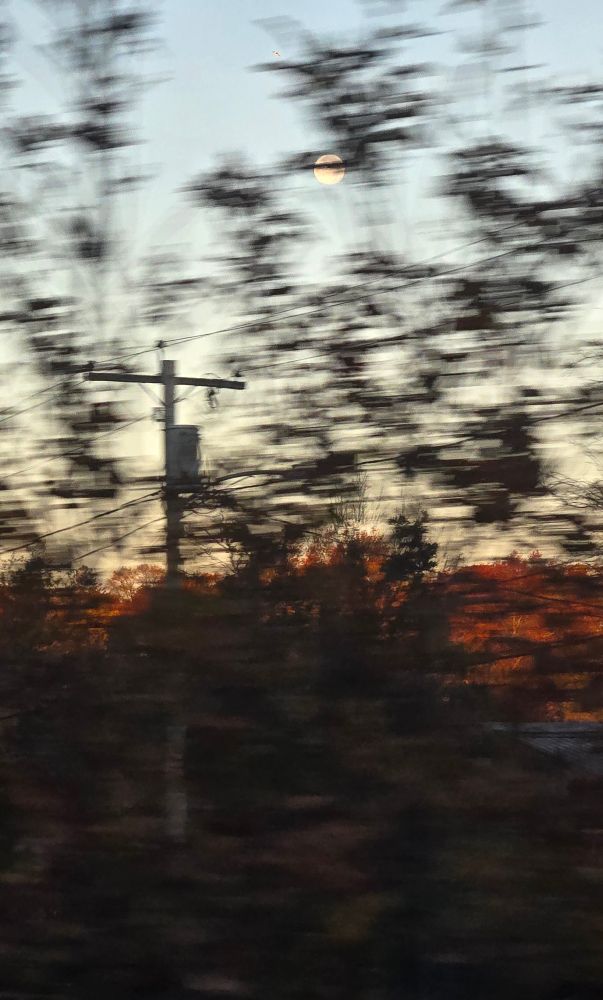 Blurry pic from train