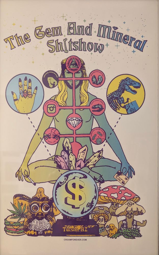 A poster for "The Gem and Mineral Shit show"

