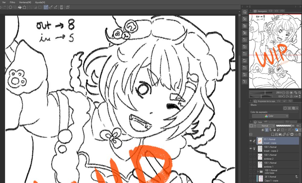 A screenshot from a work in progress: Xiangling from Genshin Impact in her new skin.