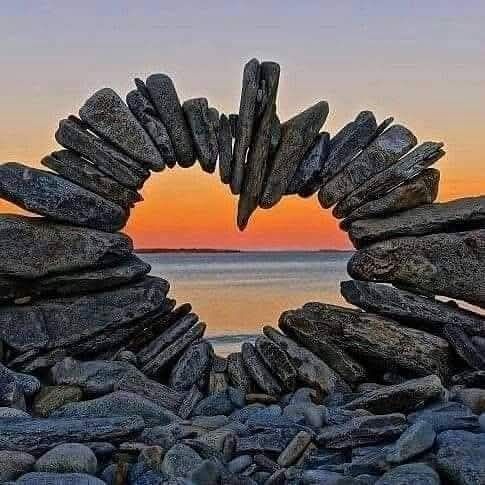 Stones stacked to create a 