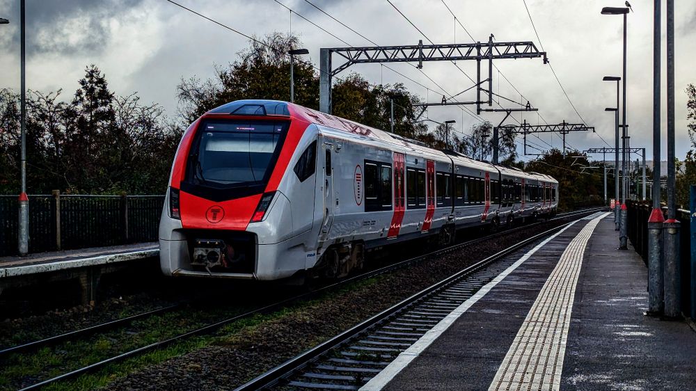 Transport for Wales train 231008 at Heath High Level, headed for Rhymney