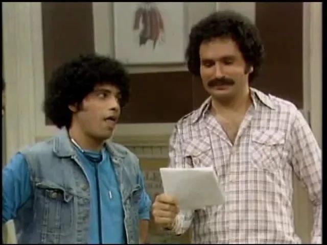 Juan Epstein hands Mr Kotter a note from his mother