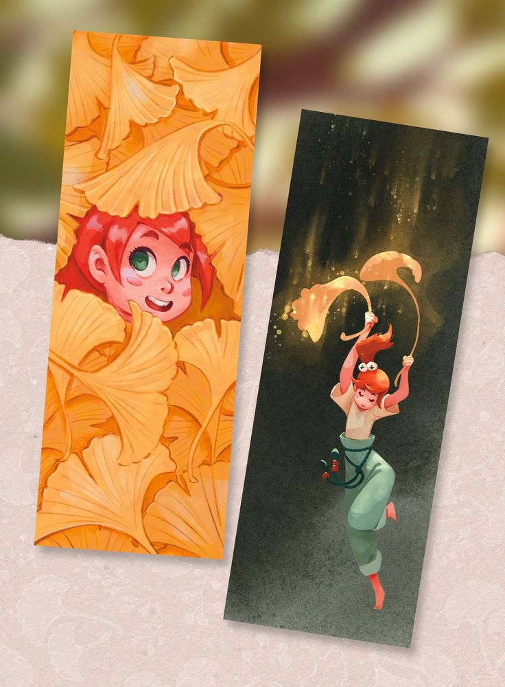 A double sided bookmark