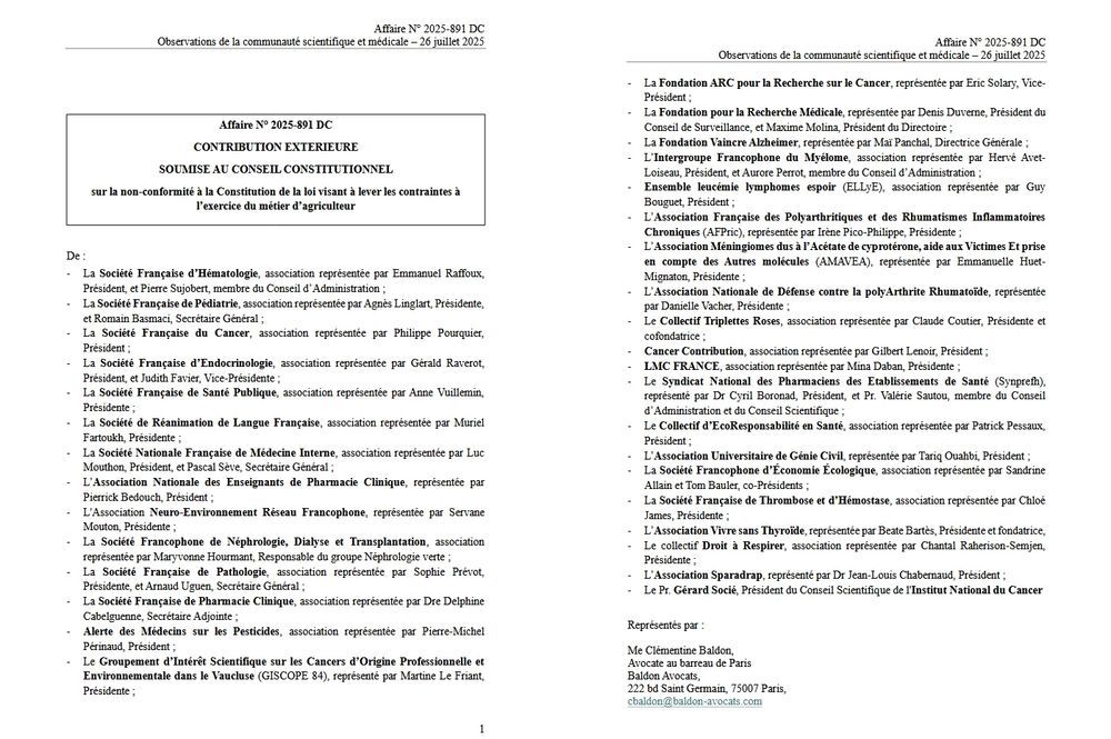 Affaire N° 2025-891 DC
CONTRIBUTION EXTERIEURE
SOUMISE AU CONSEIL CONSTITUTIONNEL
sur la non-conformité à la Constitution de la loi visant à lever les contraintes à l’exercice du métier d’agriculteur