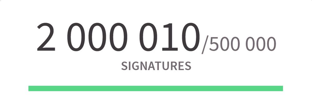 2 000 010/500 000 SIGNATURES